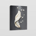 WHITE DOVE FEATHER CANVAS