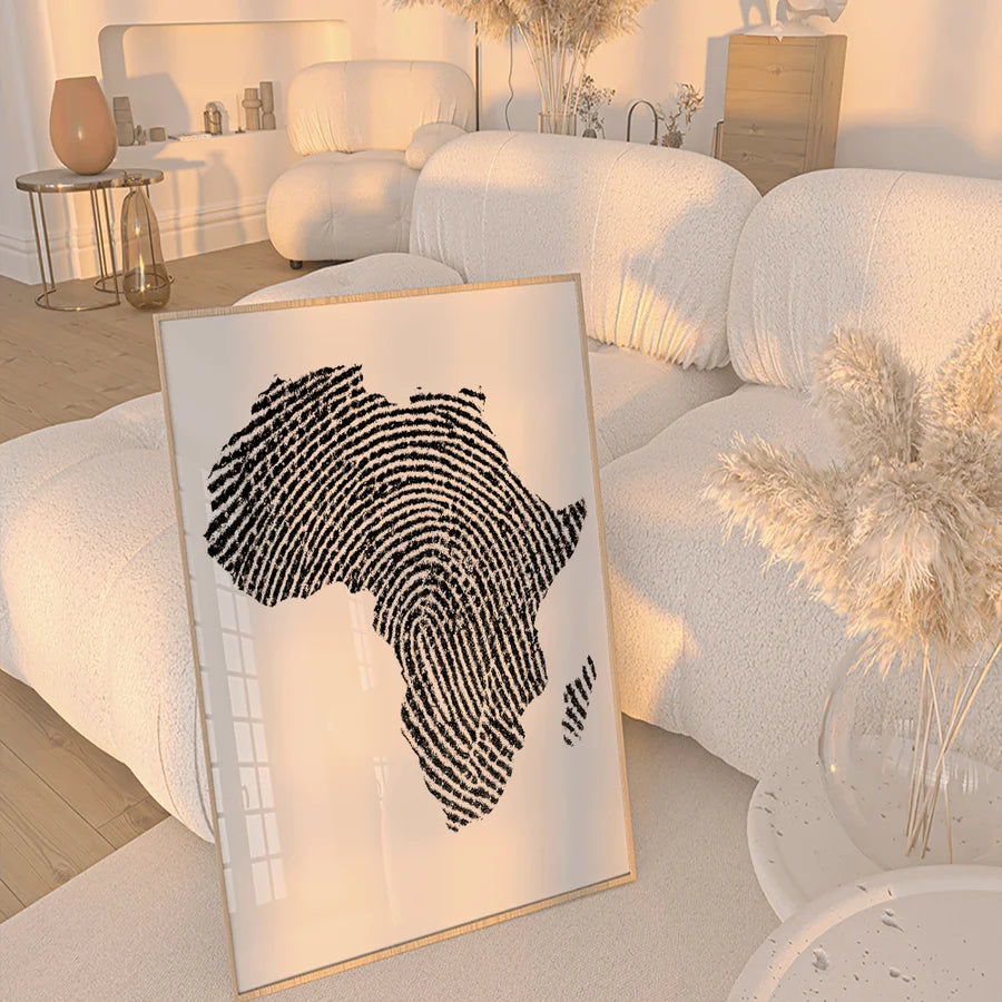 AFRICA PRINT MAP
