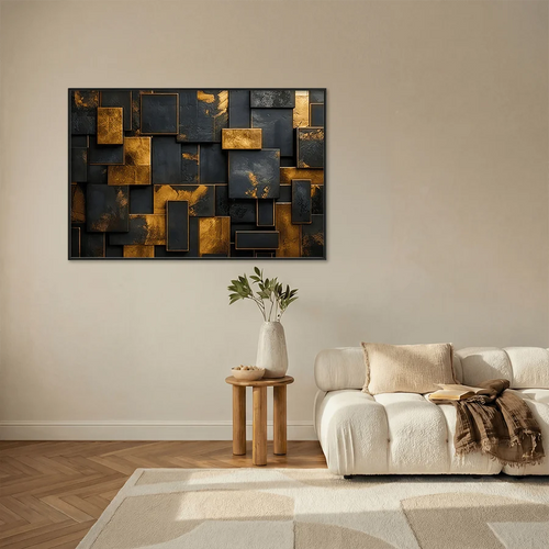 BRONZE GOLD GEOMETRY